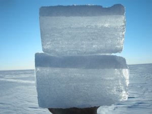 Ice layer at station 2-20